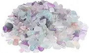 Yardenfun 500g Natural Crystal Degaussing Stones Fluorite Pebbles for Fish Tank Decor Landscaping