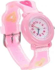 [VALICLUD] Watch Watches for Watches Boys Watches Watches for Girl Birthday Heart Design Watch Waterproof Wrist Girl Boy Watch Pink