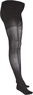 [NuVein] Sheer Maternity Compression Pantyhose, 8-15 mmHg Support, Lightweight Denier Nylons, Black, Tall