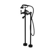 Nero York Freestanding Bath Mixer & Hand Shower With Metal Lever Matte Black NR692103A02MB