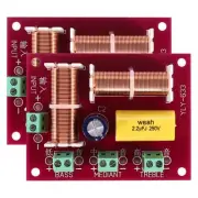 2Pcs 200W 3 Way Audio Speaker Crossover Treble + Midrange + Bass9907