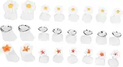 Gogogmee Professional Nail Art Toe Separators 24pcs Silicone Toe Spreader for Pedicures for Men Women Easy to Use