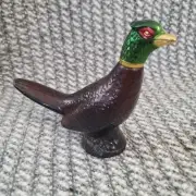 Vintage Avon Pheasant After Shave Bird Decanter FULL Bottle Leather Aftershave