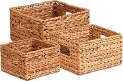 Honey-Can-Do STO-02882 Nesting Banana Leaf Baskets, Multisize, 3-Pack