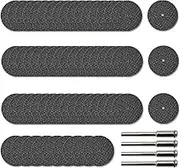 60Pcs Rotary Tool Cut Off Wheel 1-1/4 inch Reinforced Fiberglass Cut Off Wheels and 4Pcs Mandrels