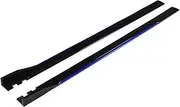 New W205 Side Skirts Extension Rocker Splitters Winglet Wings Compatible for Mercedes Compatible for Benz W205 W204 W203 W212 W213 W117 W176 Body Kit(Black Blue)