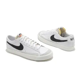Nike 休閒鞋 Blazer Low 77 Vintage 白 黑 復古 皮革 男鞋【ACS】 DA6364-101