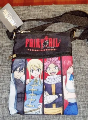 Anime Fairy Tail Final Season Gray Lucy Natsu Erza Shoulder Bag Messenger NWT