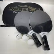 Senston Professional Ping Pong Paddles Set 2 Table Tennis 3 Balls Storage Bag