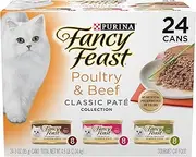 Purina Fancy Feast Classic Poultry & Beef Collection Cat Food - (24) 3 oz. Cans