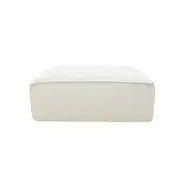 [James Lane] Riley Boucle Ivory Modular Small Ottoman