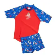 Speedo Toddler Digital Short Sleeve Rash Top Set Boys