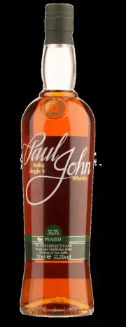 Paul John Select Cask Peated Cask Strength Single Malt Indian Whisky (700mL)