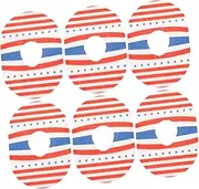IWOWHERO 6 Pack Adhesive Patches Usa Flag Sweat-proof Patches Patriotic and Durable Occasion
