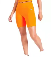 Champion Bike Shorts Womens XS Power Cotton Everyday Keep It Moving Orange