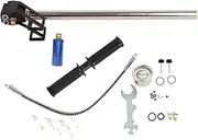 Stainless Steel Hand Air Pump, 53 cm Height Pressure Manual Inflator, Marine Grade Antirust Design, Convenient Scuba Equipment Accessory with Gauge for Diving