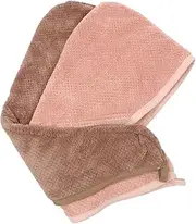 BATHVEVE 2pcs Fast Drying Hair Towel Wraps Super Absorbent Microfiber Caps for Quick Drying Comfortable Hair Care for Home Use Lightweight Soft Design