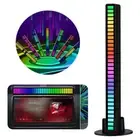 1PC RGB LED Strip Light Bar Sound Control Music Sync Rhythm Lamp Car Atmosphere