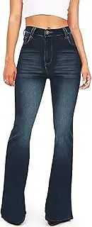 [KDF] Flare Jeans for Women Jeans Bootcut Bell Bottom Jeans High Waisted Jeans, Size 14