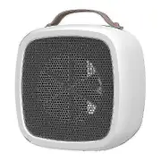 Battery Powered Space Heater - Compact Electric Mini Fan Heater With Thermostat White