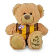 AFL Hawthorn First Teddy Bear 23cm Plush Stuffed Animal Kids/Child Soft Toy 0m+