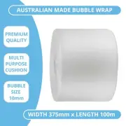 Bubble Wrap 375mm x 100m Cushioning Clear Bubbles Roll Size 10mm MELB ONLY