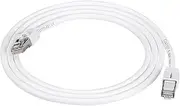 Amazon Basics RJ45 Cat 7 High-Speed Gigabit Ethernet Patch Internet Cable, 10Gbps, 600MHz - White, 1.5m