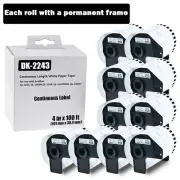 10 Rolls 4"x100’ Continuous Postage Label DK-2243 For Brother QL-1050N QL-1050