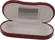 [Garneck] Dual Sided Eyeglass Case Compact Storage Holder for Large Glasses Sunglasses Hardshell Design for Travel Everyday Use Easy to Clean Protects From Scratches