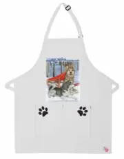 Alaskan Malamute Two Pocket Bib Apron by Mary Badenhop