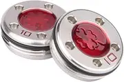OGECLF 2pcs Red Lucky Clover Golf Weights for Titleist Scotty Cameron Newport, Phantom, Futura, GoLo, California Putters 5g 10g 15g 20g 25g 30g 35g 40g 45g for Option