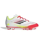 Adidas F50 Club Firm/Multi-Ground Boots - Kids - Cloud White/Core Black/Solar Yellow - US 13K