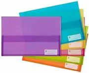 Marbig Polypick Foolscap Document Wallet Assorted Colours