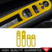 For Mini Cooper Clubman F54 Yellow Suede Window Lift Panel Switch Cover Trim 4* (for: Mini)