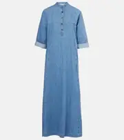 [Dries Van Noten] Dries Van Noten Denim maxi dress AU 10 blue