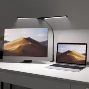 Adjustable LED Desk Lamp with USB Port, 12W Dual-Head Clamp Lamp, 3 Color Mod...
