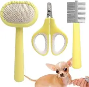 Cat Hair Brush | Dogs and Cats -Cleaning Slicker Brush for Shedding Long Short Hair - Upgraded Bristles Gently Removes Loose Undercoat, Mats, and Tangled Hair for Cats and Dogs Znet-au