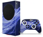 Skin Wrap for XBOX Series S Console Controller Mystic Vortex Blue