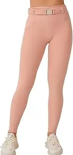 [DSAoTeng] Women High Waist Quick Dry Butt Lifting Hip Leggings-with Pockets Adjustable Belt Stretch Fitness Tights Pants for Yoga Gym Workout