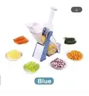 Manual Vegetable Cutter 5 In 1 Food Chopper Safe Not Hurting Your Hands Blue