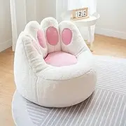 UYSOFRCV Bean Bag Cover Bean Bag Chair Cover Lazy Lounger High Back Bean Bag Chair Cover (No Filler) Couch Floor Seating Living Room Furniture,L