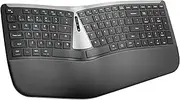 Nulea RT07B Wireless Ergonomic Keyboard - Split Keyboard, Wrist Rest, Natural Typing, Bluetooth and USB Connectivity, USB-C Rechargeable,Compatible with Windows Mac