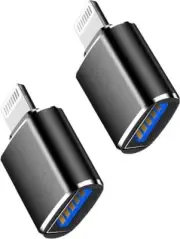2Pack,Lightning Male to USB3.0 Female Adapter OTG Cable,2 Pack Portable USB