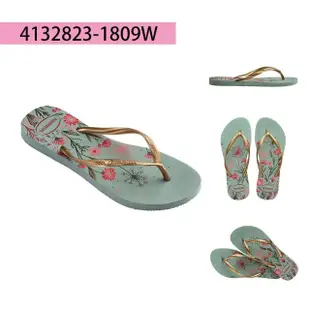 【havaianas 哈瓦仕】拖鞋 女鞋 夾腳拖 花卉 Slim Organic 共4色(哈瓦仕)