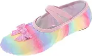 [YARNOW] Ballet Dance Shoes Soft Sole Iridescent Slippers for Comfortable Lightweight Practice Footwear for Gymnastics Yoga and Performance
