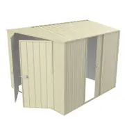 Build-a-Shed 2.3 x 2.3 x 2.3m Gable Single Sliding Side Door Shed - Cream