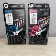 Tri Blend Spectrum Cool Shades Blends Markers 12 pc Vibrant Blends