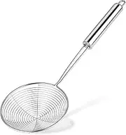 Steel Spider Strainer Skimmer Ladle, Kitchen Gadgets Wire Strainer Pasta Strainer Spoon Strainer Spider Skimmers for Kitchen Cooking and Frying (15 Inch), Clear, 584468_1_fVKV6gT1d
