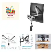 Dual 13"-27" Stacked Monitor Arm Desk Mount - Fits Two Flat/Curved Monitors, ...