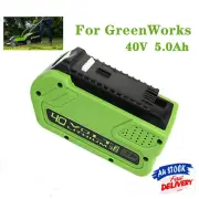 Replace Batter FOR Greenwork GEN II 40V 5.0Ah 20322 G-MAX 29462 G40LM45 G40AB AU